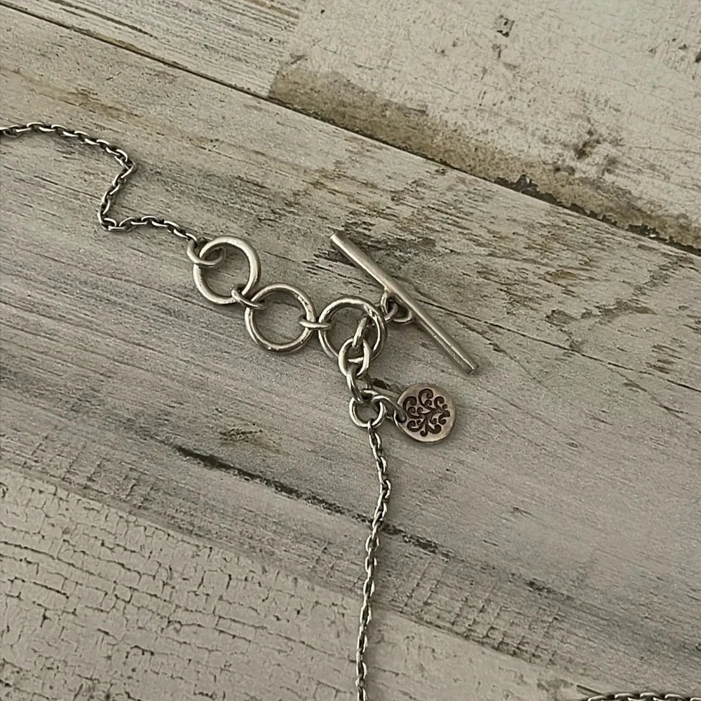 Lois Hill Sterling Silver Granulated Filigree Puffed Heart Necklace 925